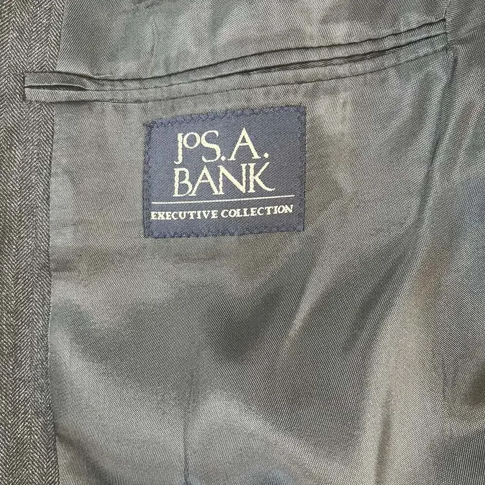 Jos. A. Bank Executive Collection 100% Wool Grey Herringbone Blazer Men’s42R